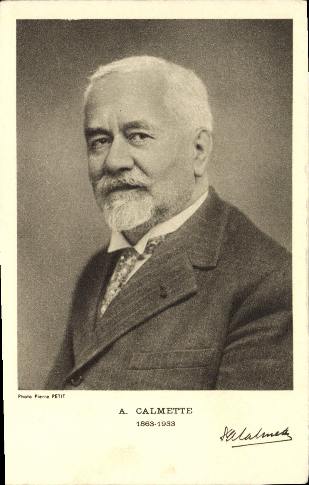 VINTAGE POSTCARD Calmette 1863 1933 has