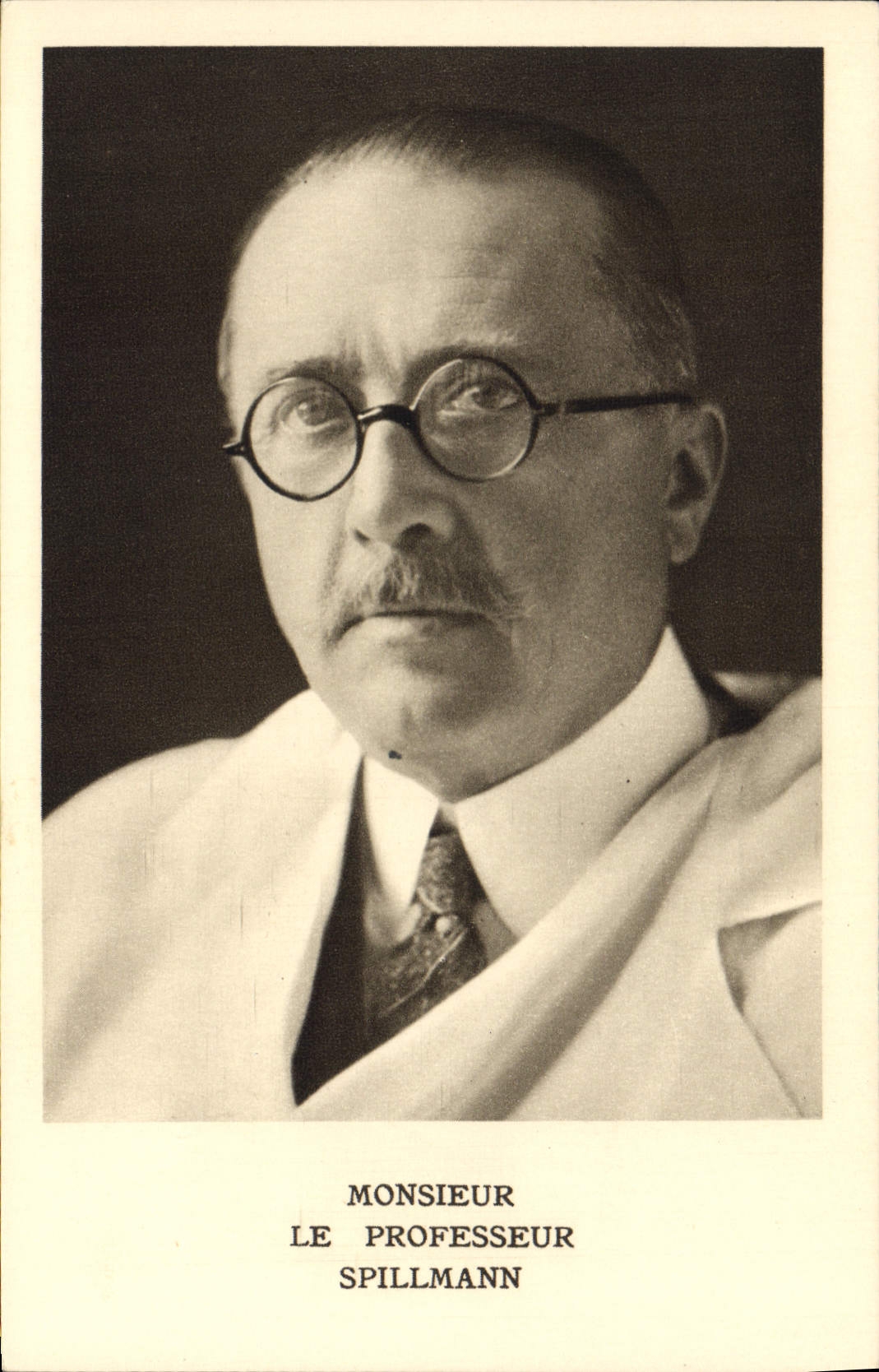 VINTAGE POSTCARD Mister Professor Spillmann