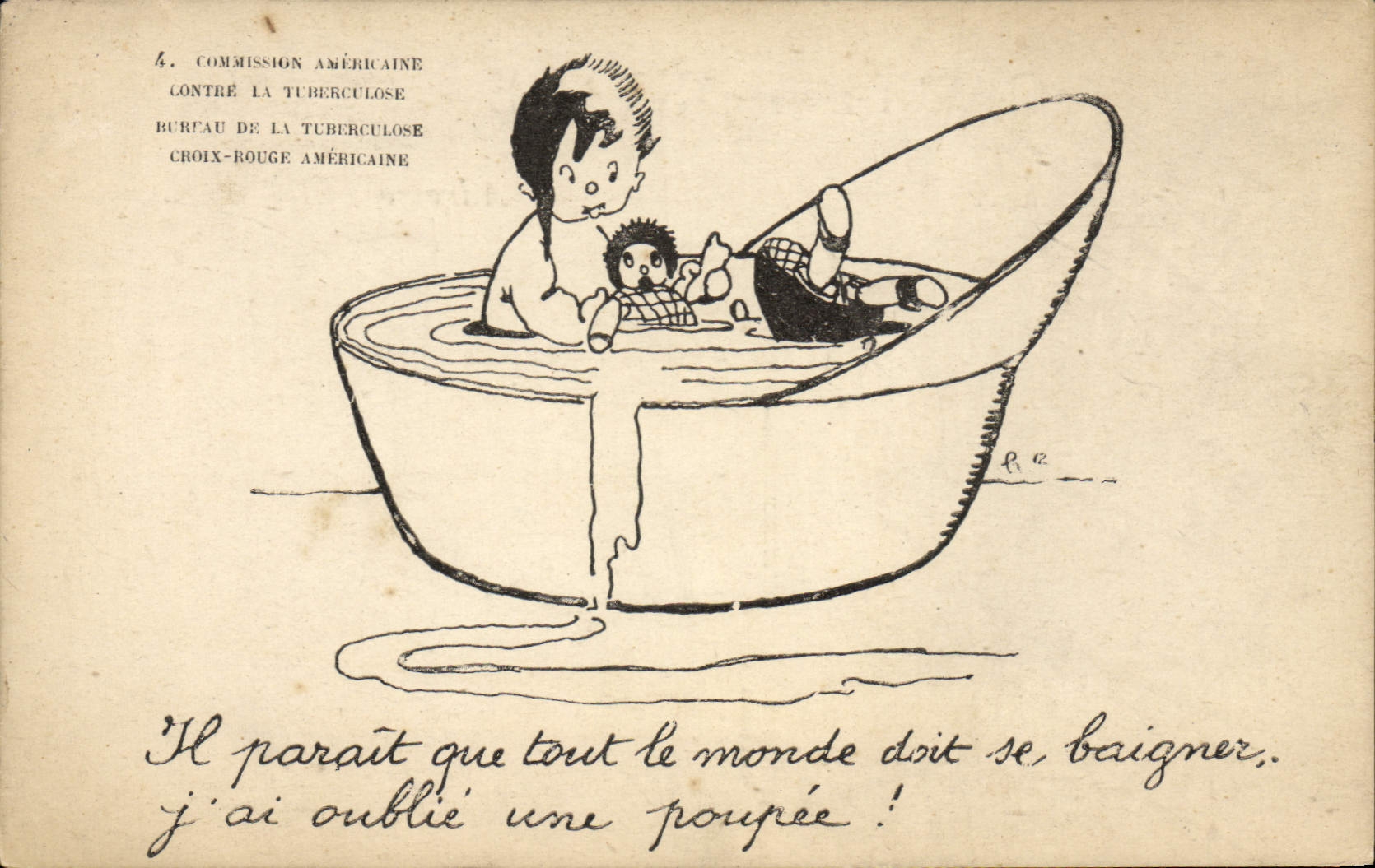 CPA Tuberculose Enfant Microbes