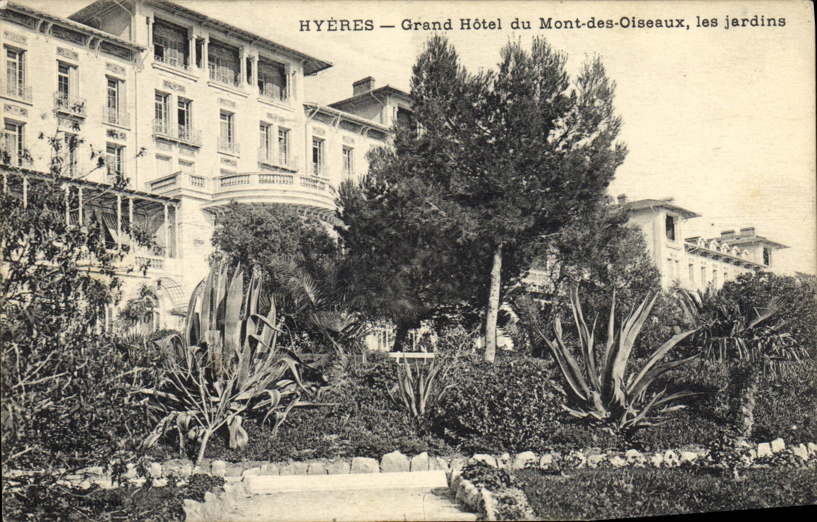 CPA Hyeres Grand Hotel du Mont des Oiseaux Les jardins