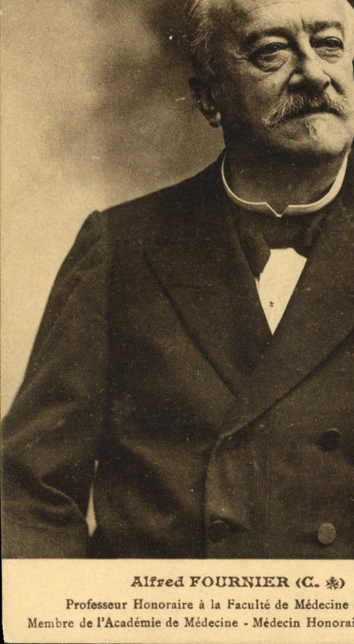 VINTAGE POSTCARD Alfred Fournier Professor emeritus at the Medical college of Paris Member of the Academy of Medicine