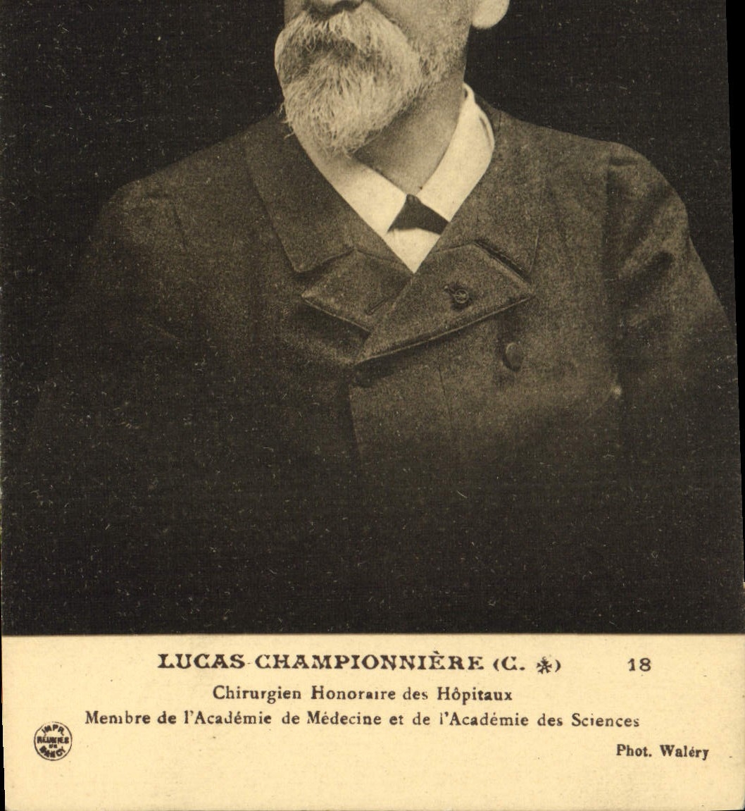 VINTAGE POSTCARD Lucas Championniere Surgeon Honorary of the Hospitals Member of the academy of medicine