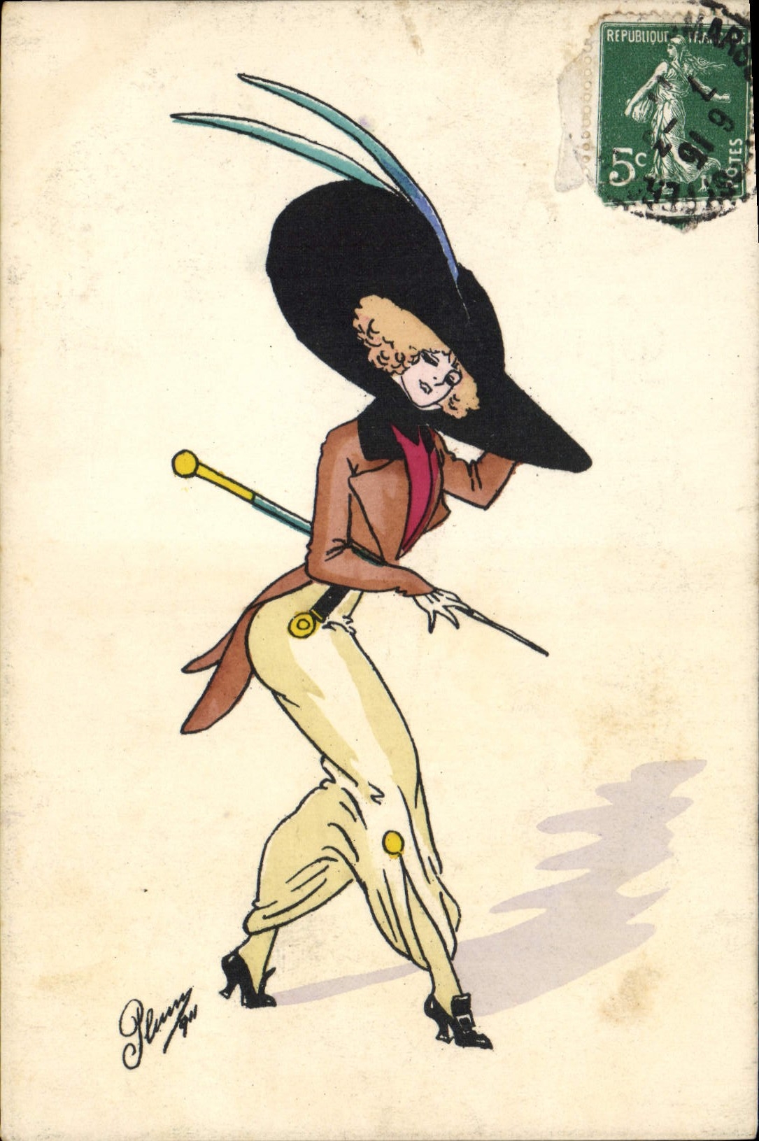 CPA Fantaisie Illustrateur Femme