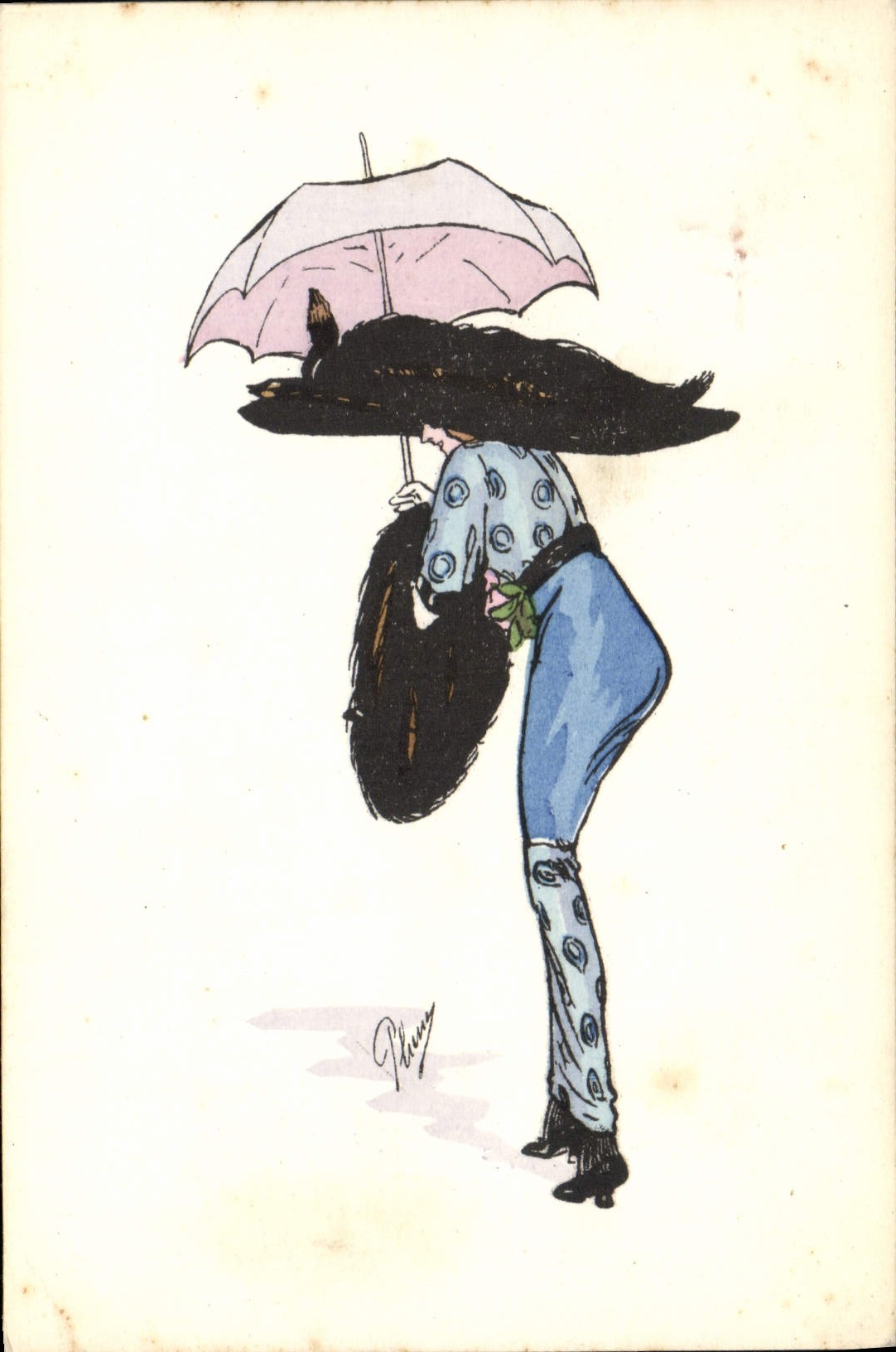 CPA Fantaisie Illustrateur Femme