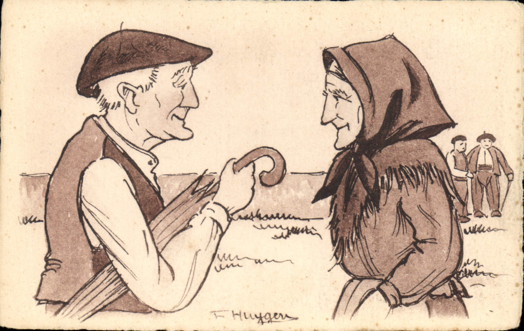 CPA Folklore Souvenirs de jeunesse 