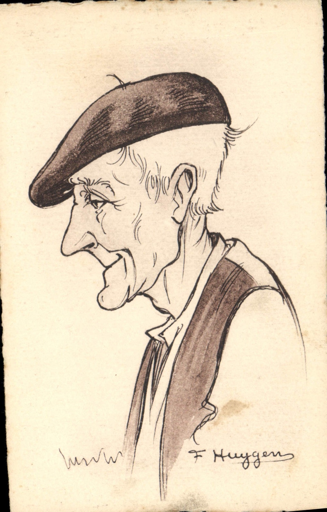 CPA Folklore Un bon vieux 