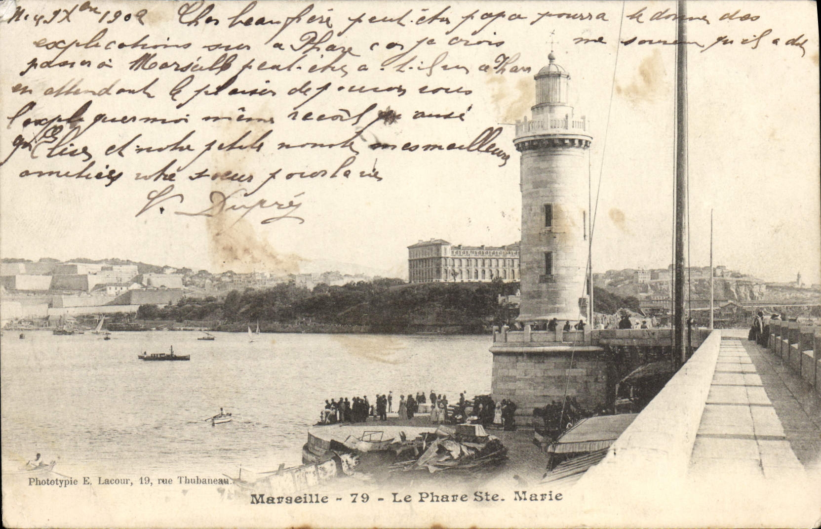 CPA Marseille Le Phare Ste Marie