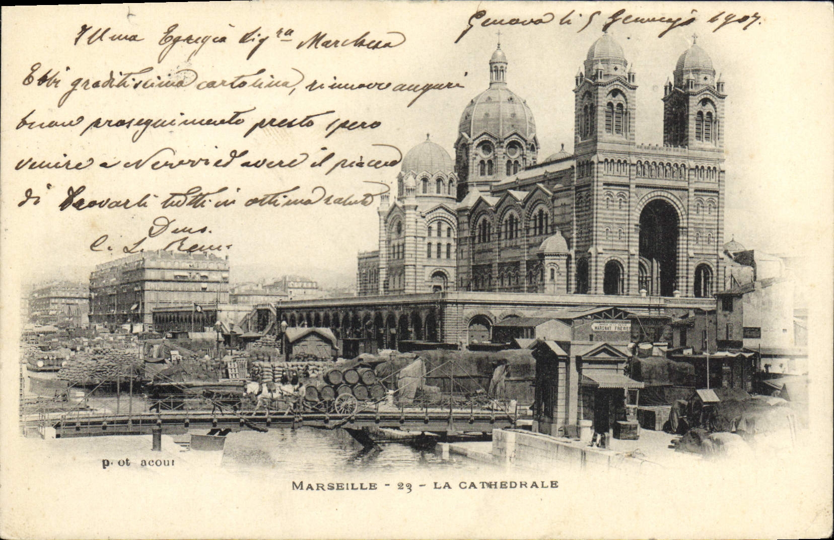 CPA Marseille La Cathedrale