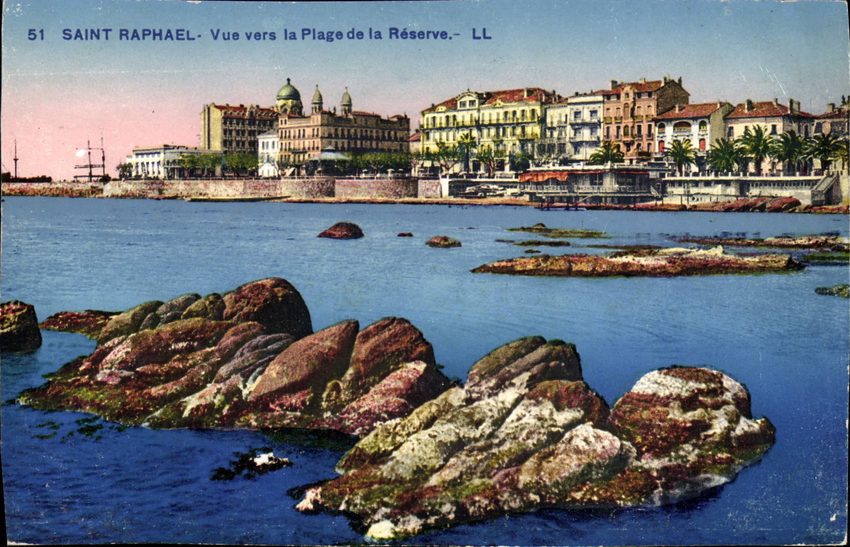 CPA Saint Raphael Vue Vers la Plage de la Reserve