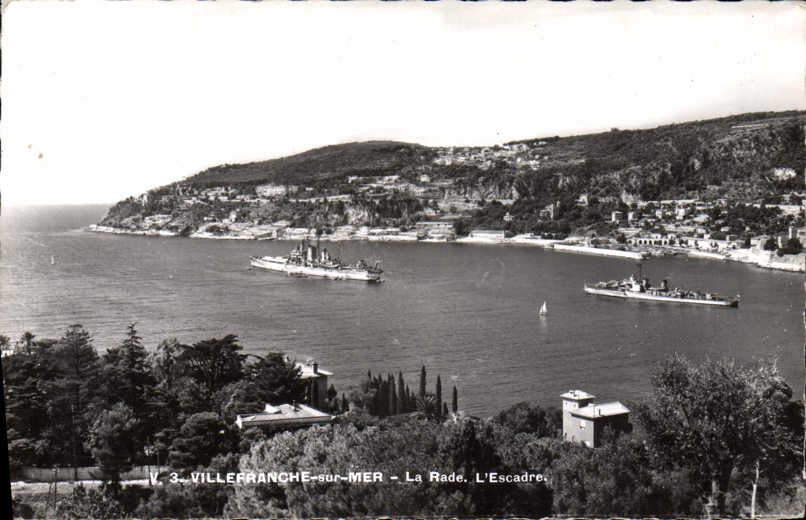 CPA Villefranche Sur Mer La Rade L'escadre Bateaux