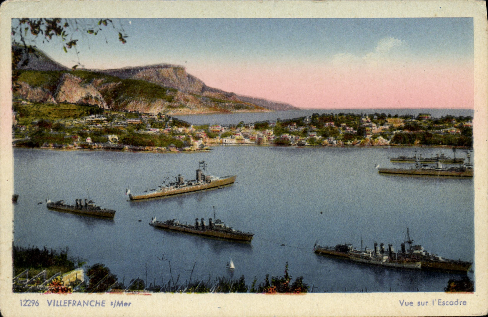 CPA Villefranche Sur Mer Vue sur l'escadre Bateaux 