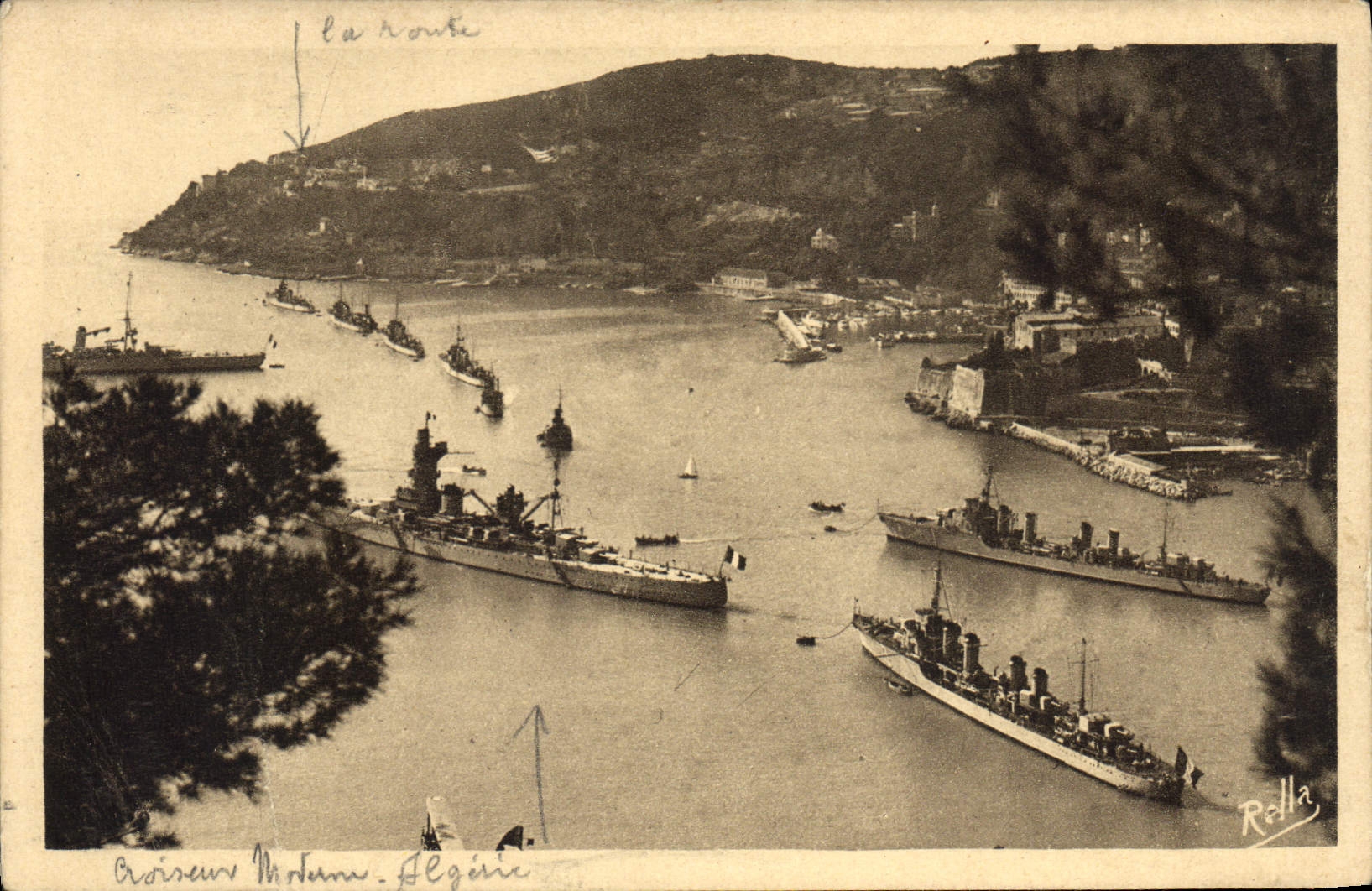 CPA Villefranche Sur Mer L'escadre en rade