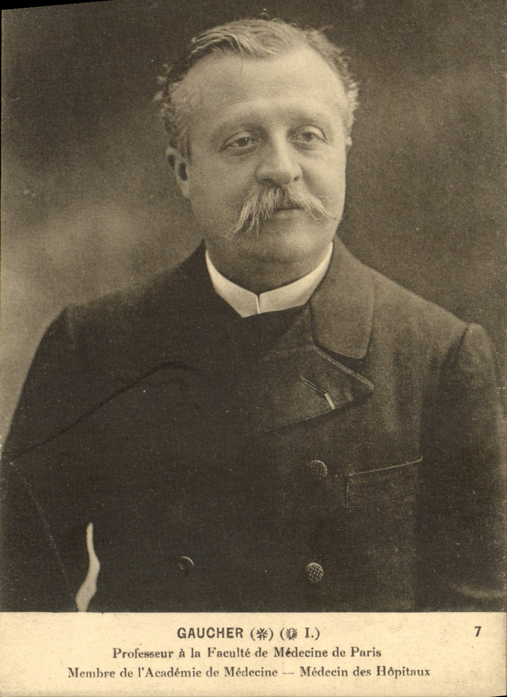 Profesor zurdo de la POSTAL de la VENDIMIA en la universidad médica del doctor de París de los hospitales