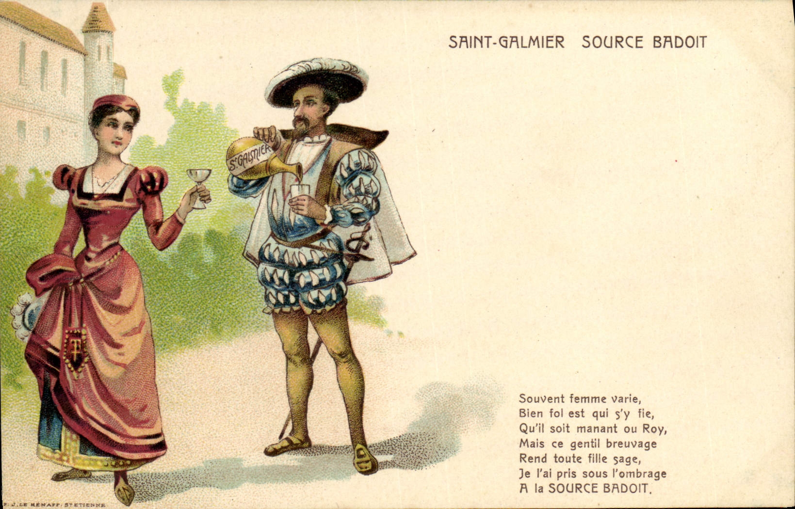 CPA Saint Galmier Source Badoit 