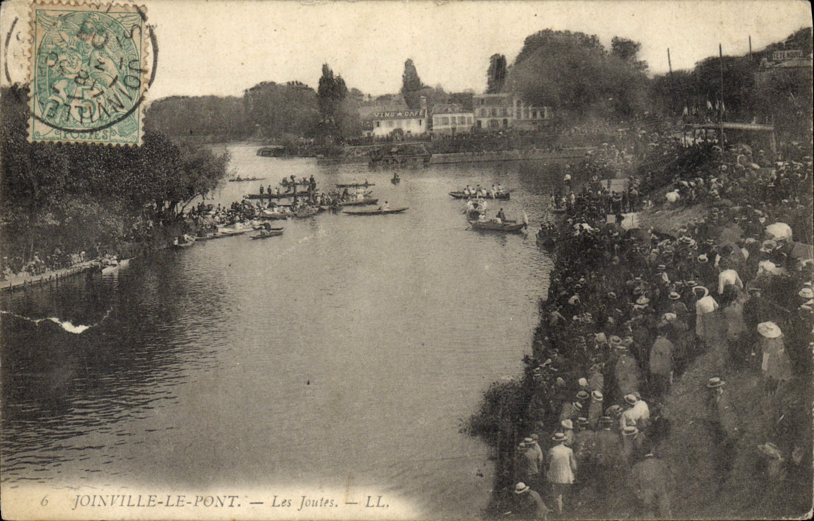 CPA Joinville le pont Les joutes Canoe 