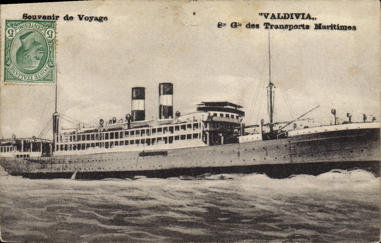 CPA Bateau Paquebot Valdivia Transports maritimes 
