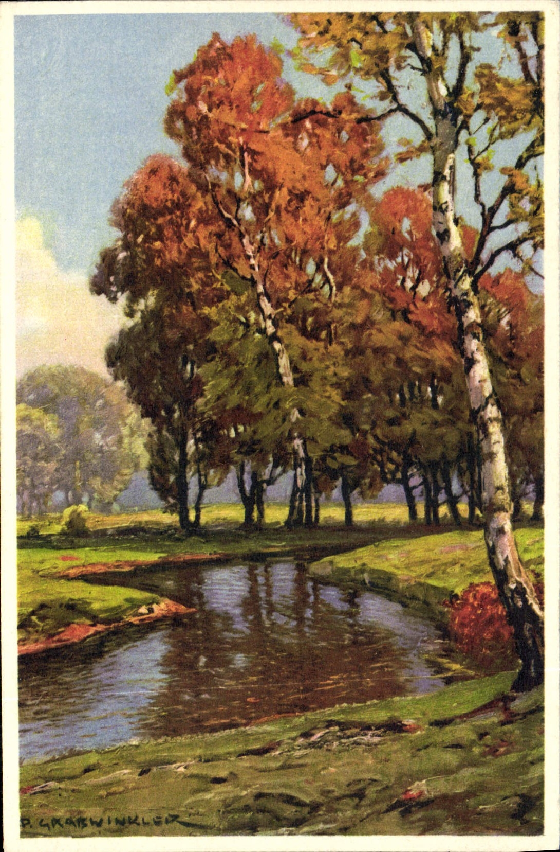 VINTAGE POSTCARD Fantasy Grabwinkler Illustrator