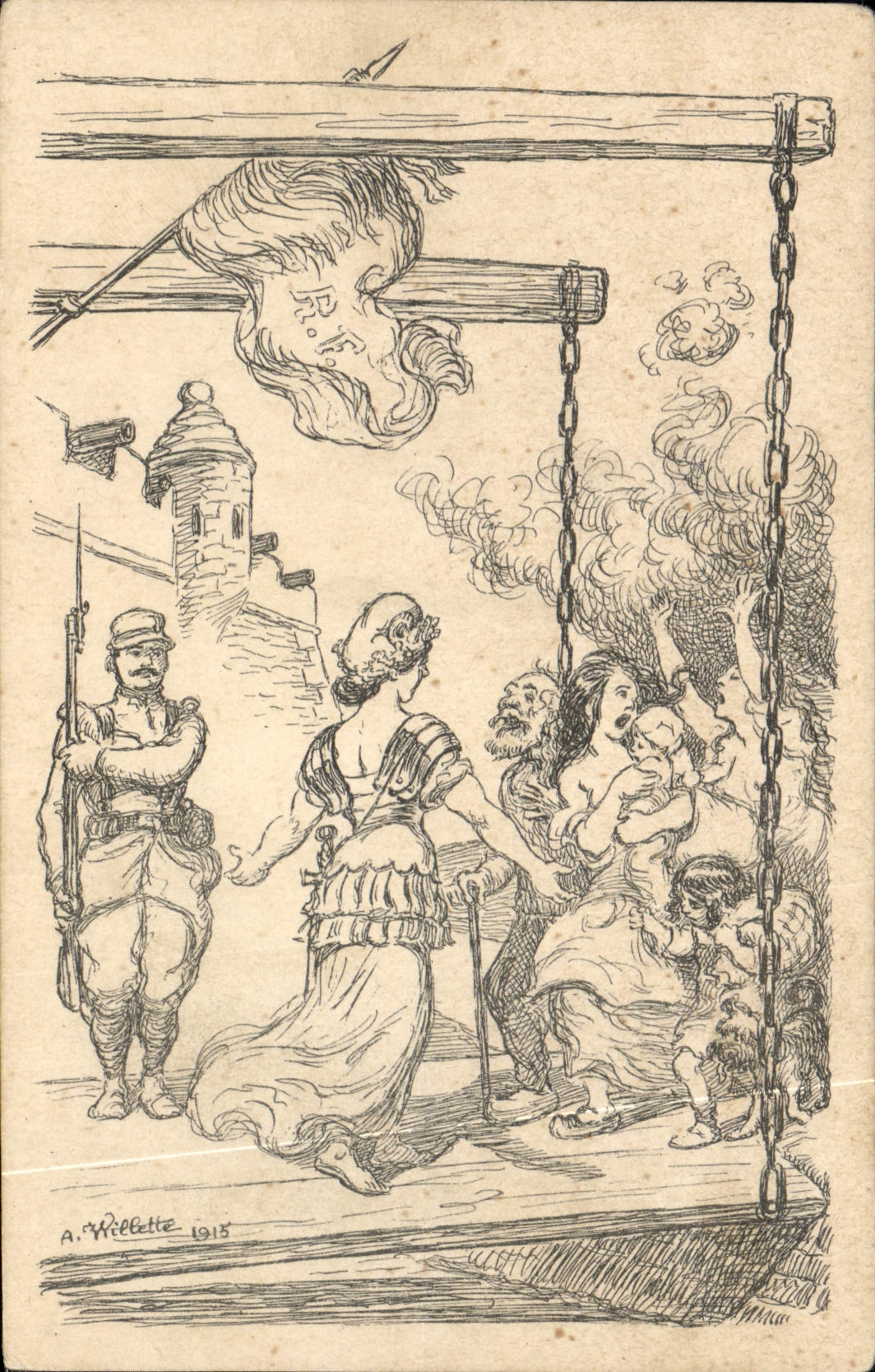 VINTAGE POSTCARD Fantasy Illustrator Marianne Willette