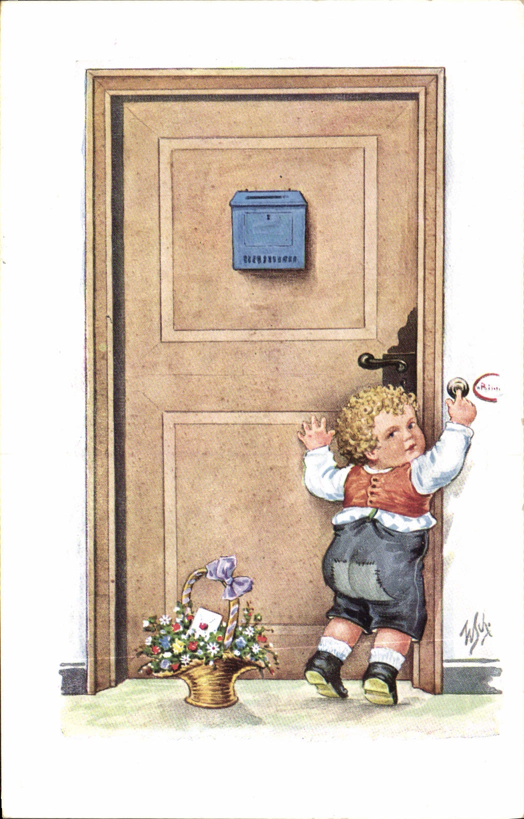 CPA Fantaisie Illustrateur Enfant