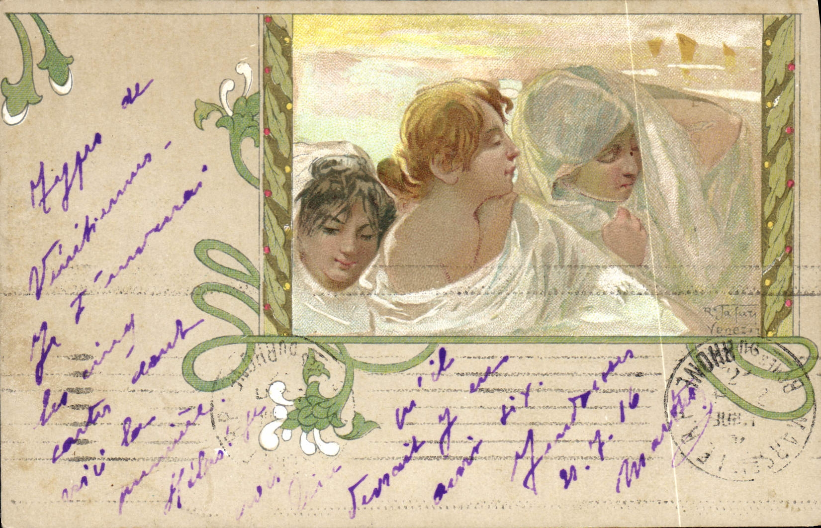 CPA Fantaisie Illustrateur Femmes