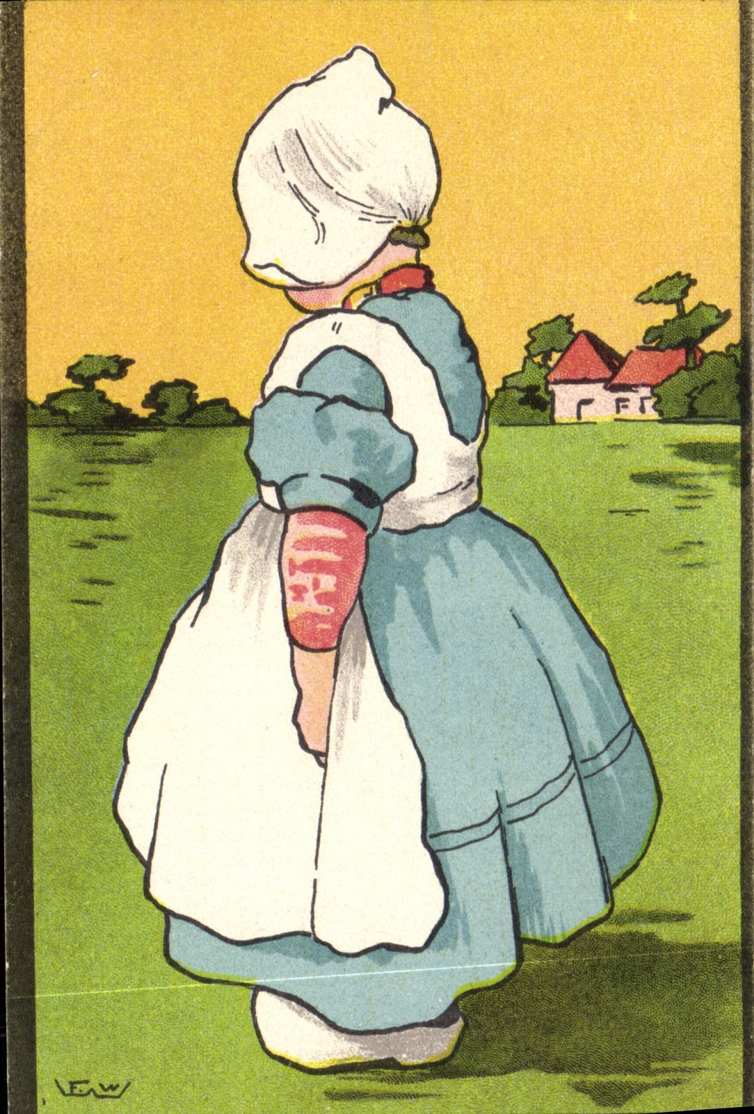 CPA Fantaisie Illustrateur Enfant Pays-Bas