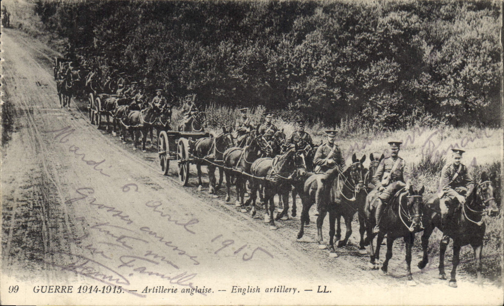 CPA Militaria Artillerie anglaise 