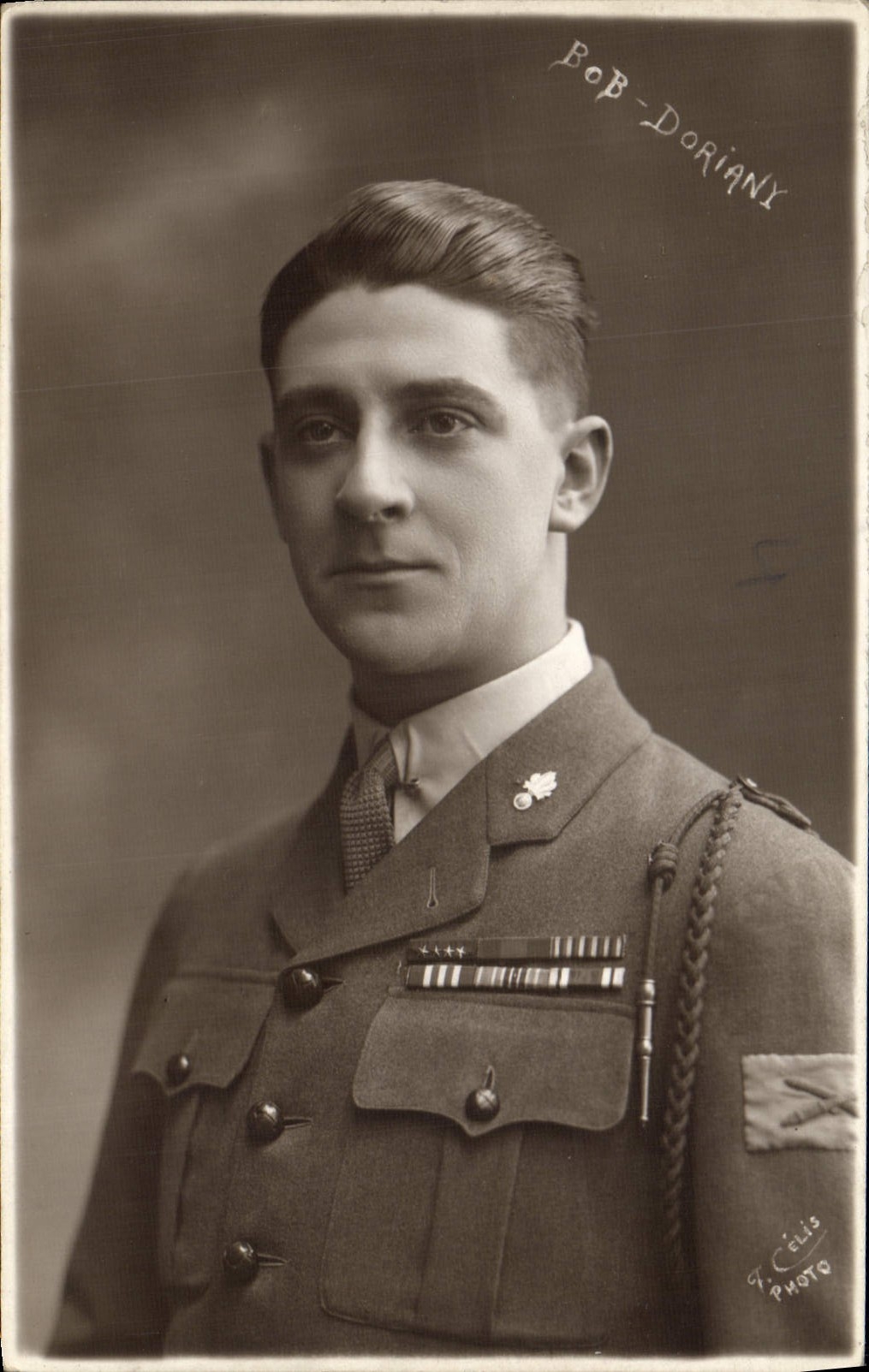 POSTAL Militaria Bob Doriany de la VENDIMIA