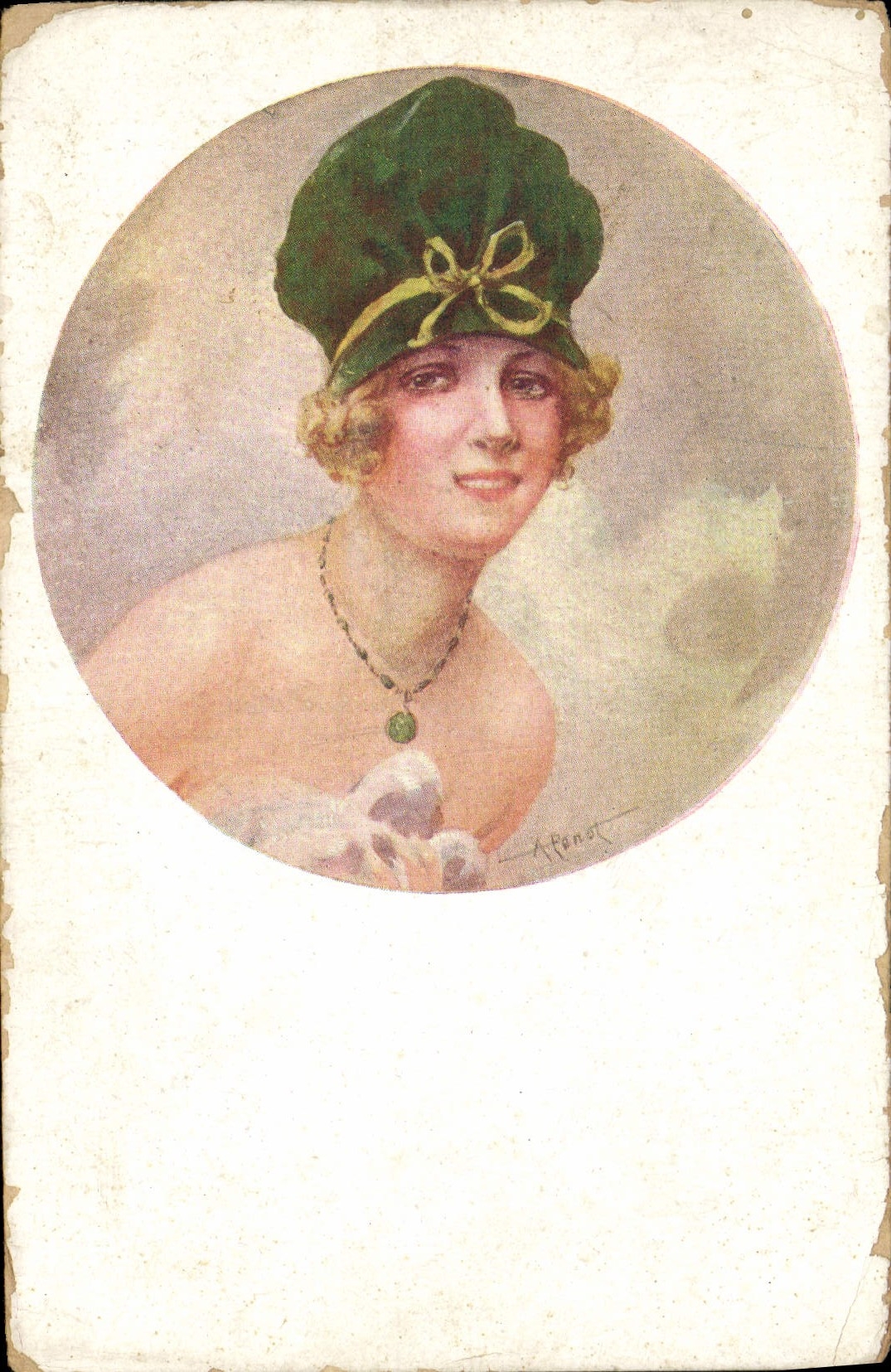 CPA Fantaisie Illustrateur Penot Frimousses roses 