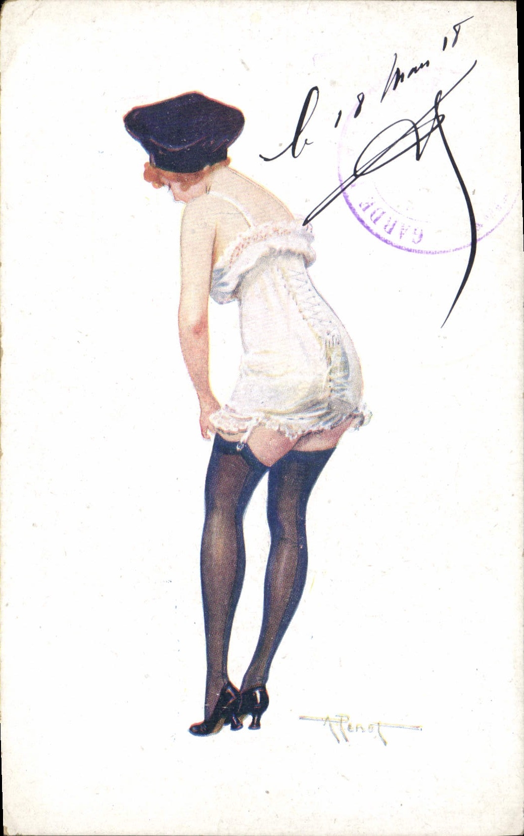 CPA Fantaisie Illustrateur Penot Femme Erotique