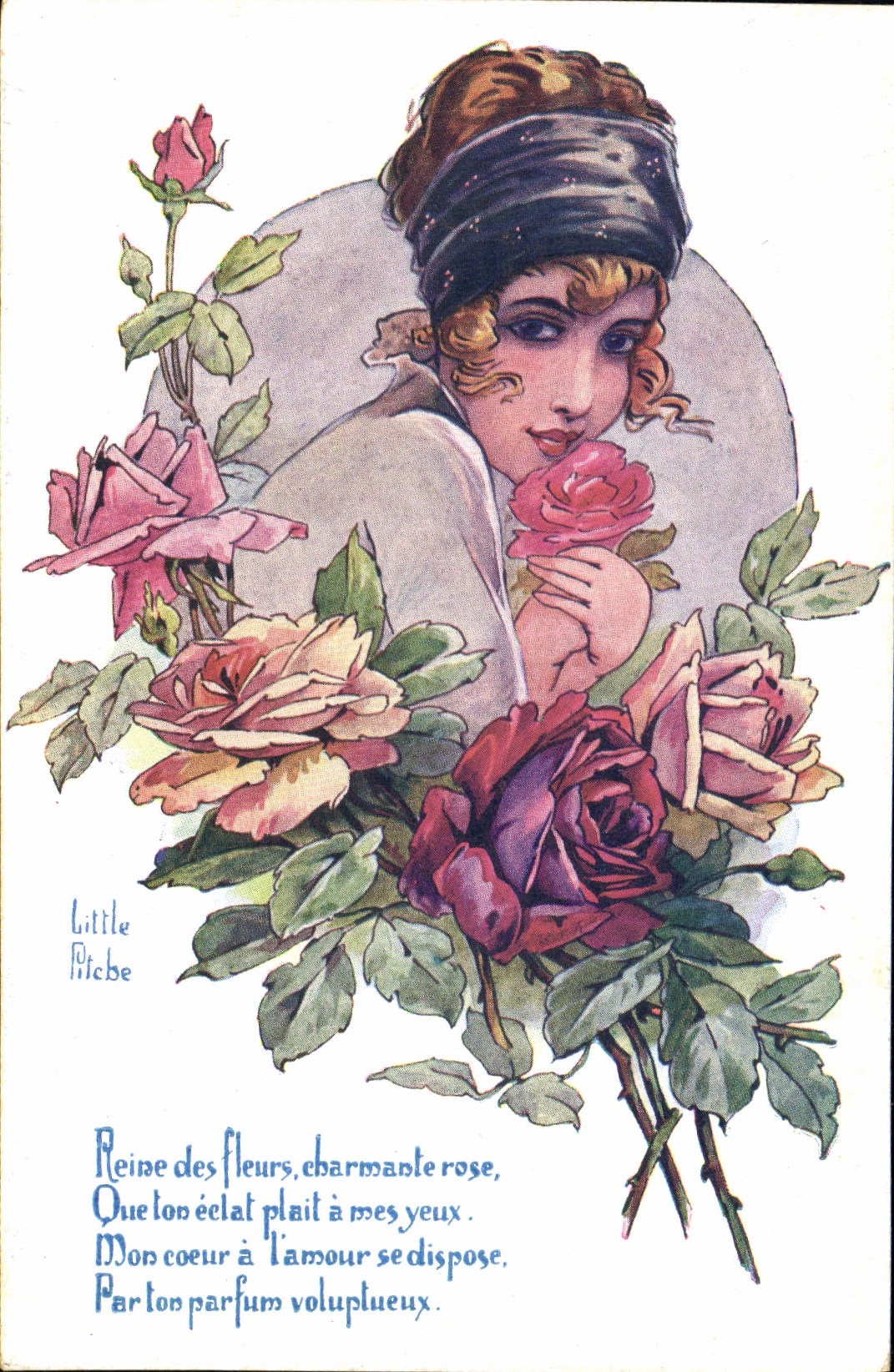 CPA Fantaisie Illustrateur Little Pitche Femme