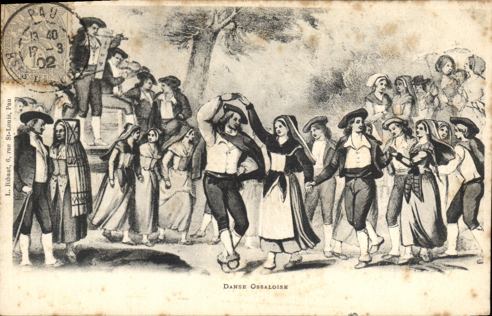 CPA Folklore Danse Ossaloise