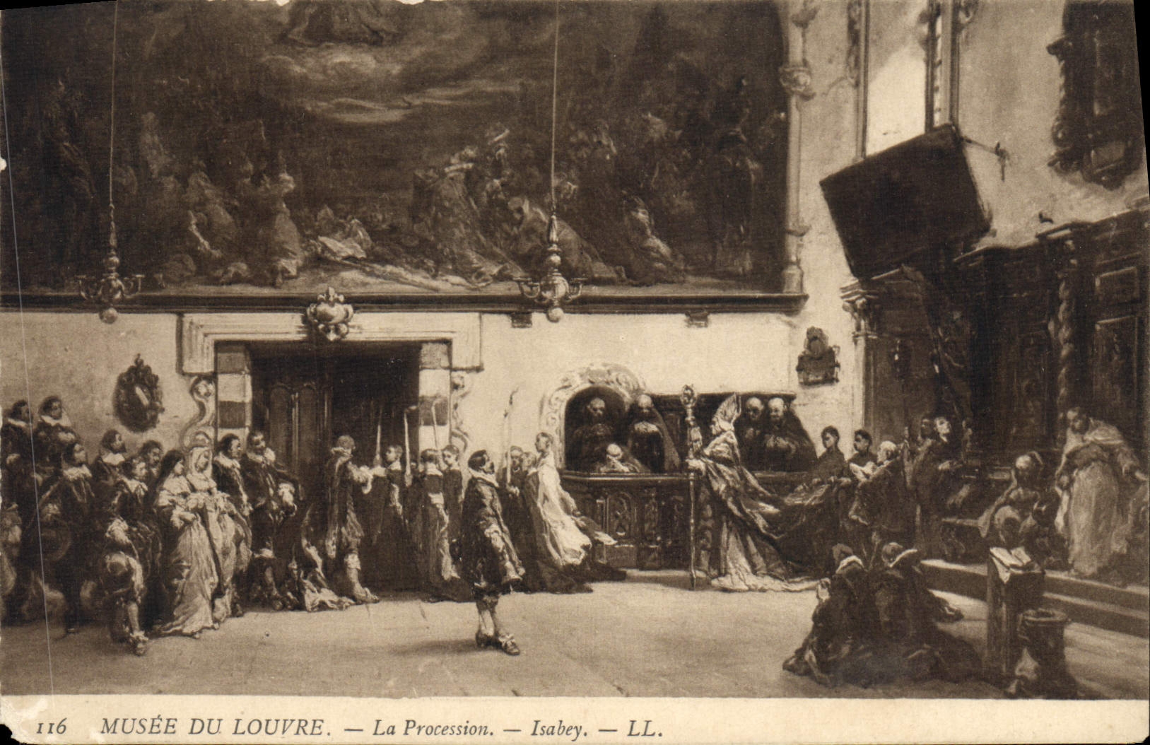 CPA Russel La Petite Fille aux Cerises Paris Musee du Louvre