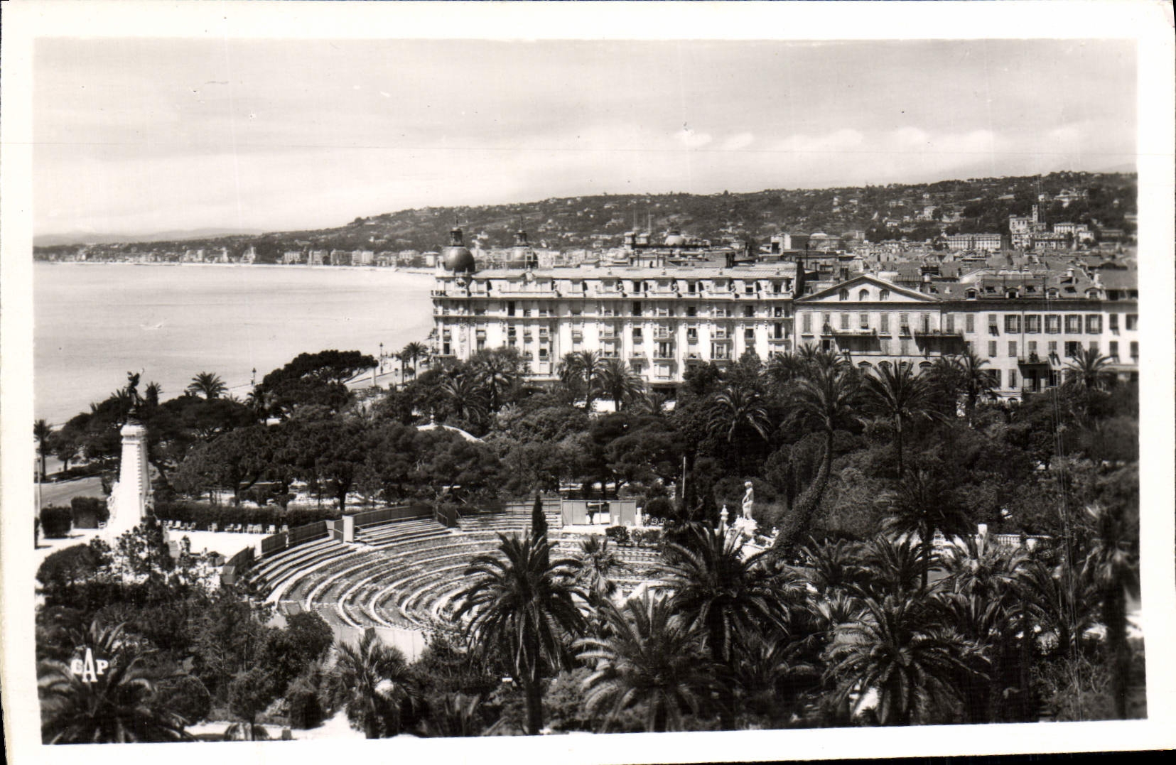 MODERN CARD Nice the Garden Albert 1st and the open-air theater