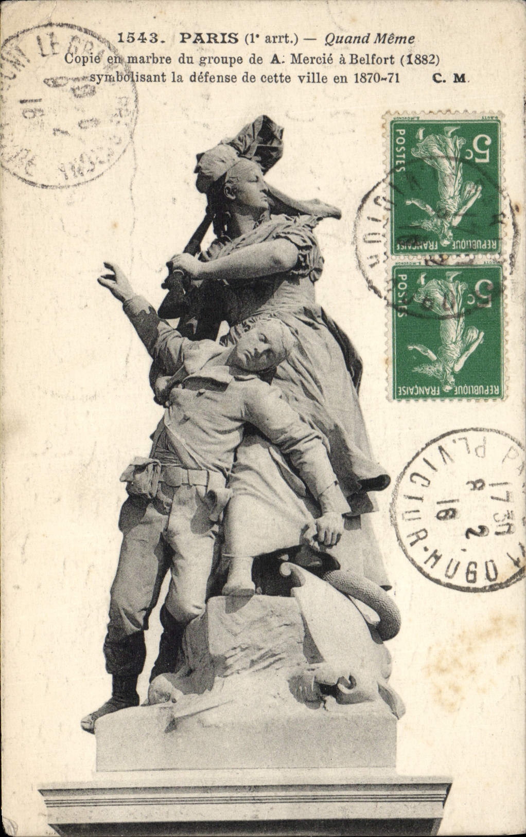 VINTAGE POSTCARD Paris Nevertheless