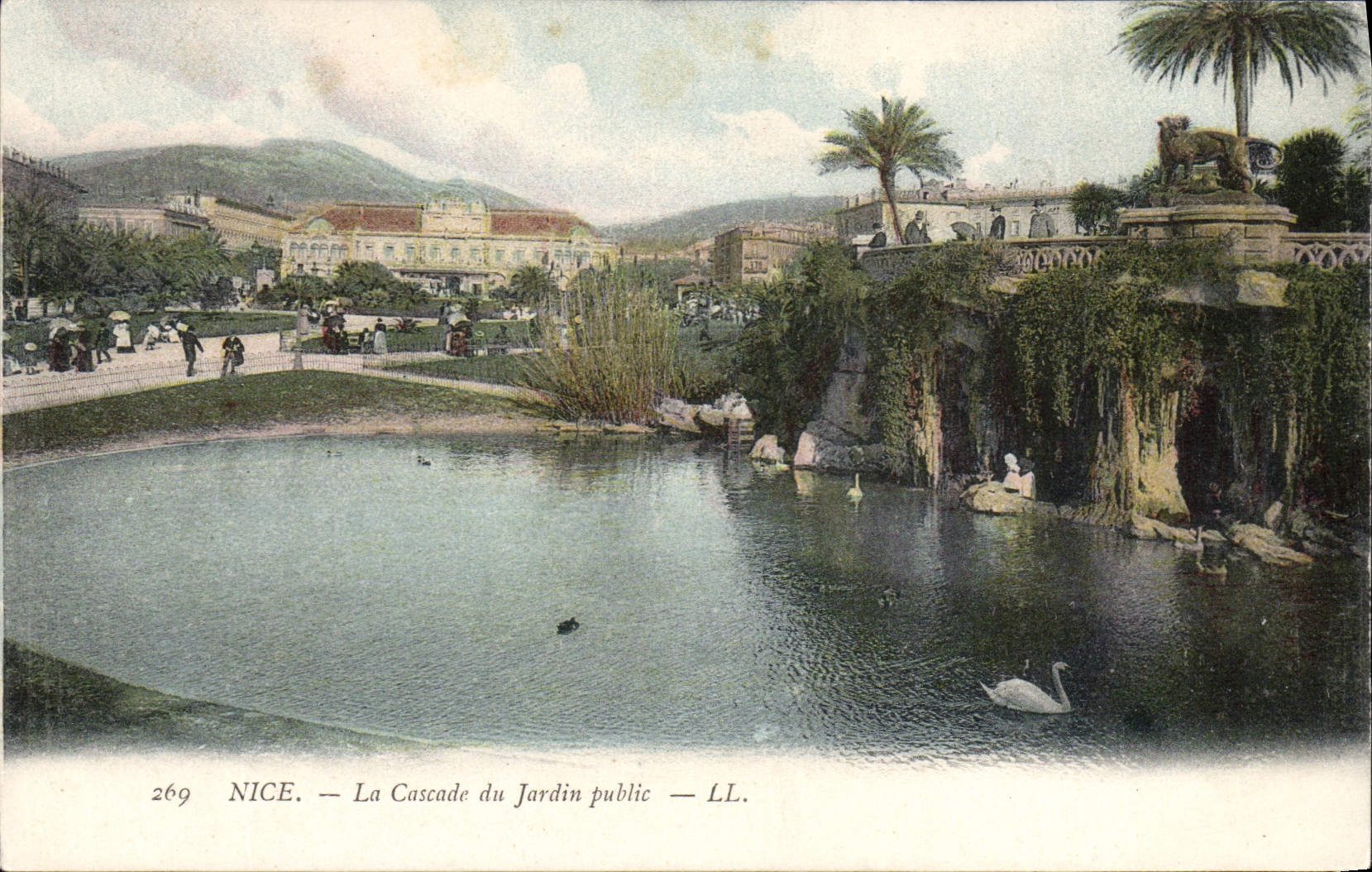CPA Nice La Cascade du Jardin Public