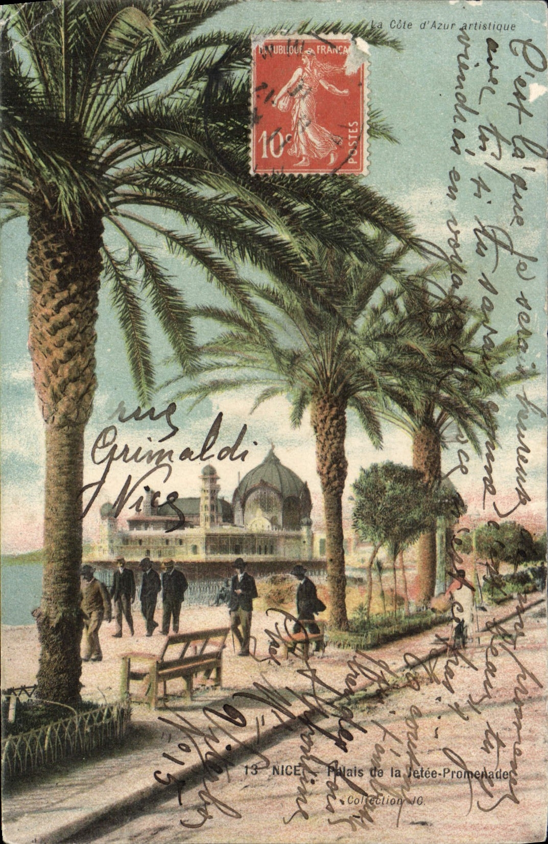 VINTAGE POSTCARD Nice Palate of the Pier Walk
