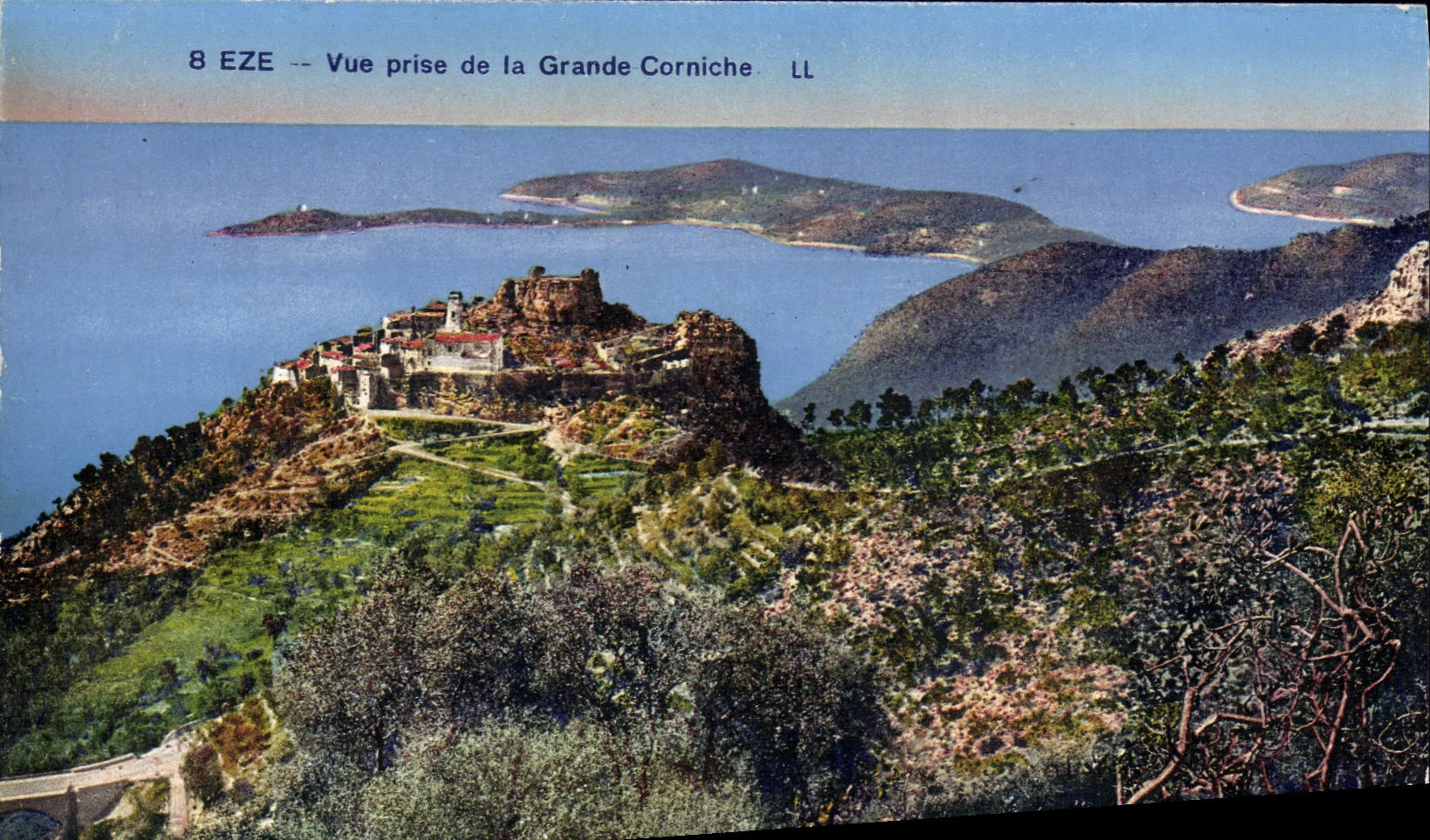 CPA Eze Vue Prise de la Grande Corniche
