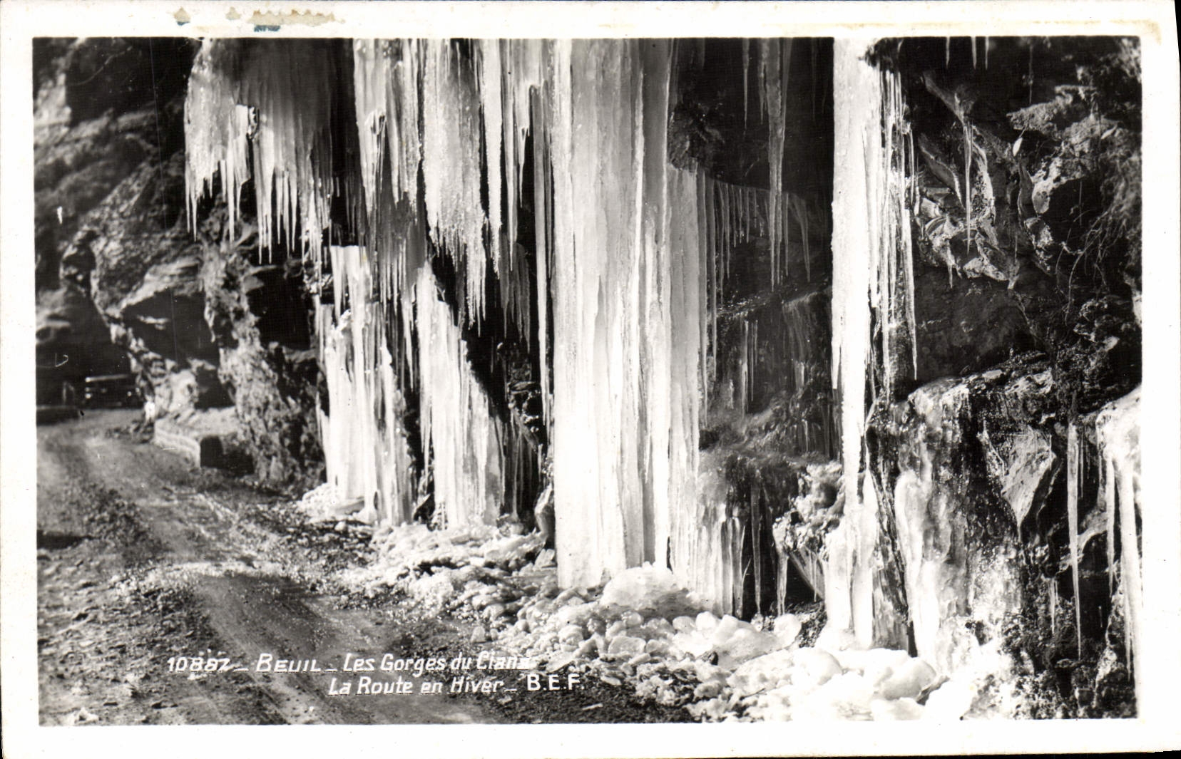 CPA Beuil Les gorges du Cians La route en hiver