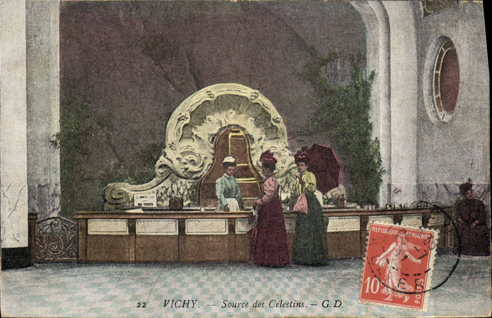 CPA Thermalisme Vichy Source des Celestins