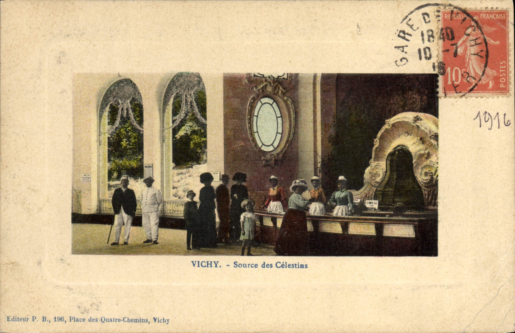 CPA Thermalisme Vichy Source des Celestins
