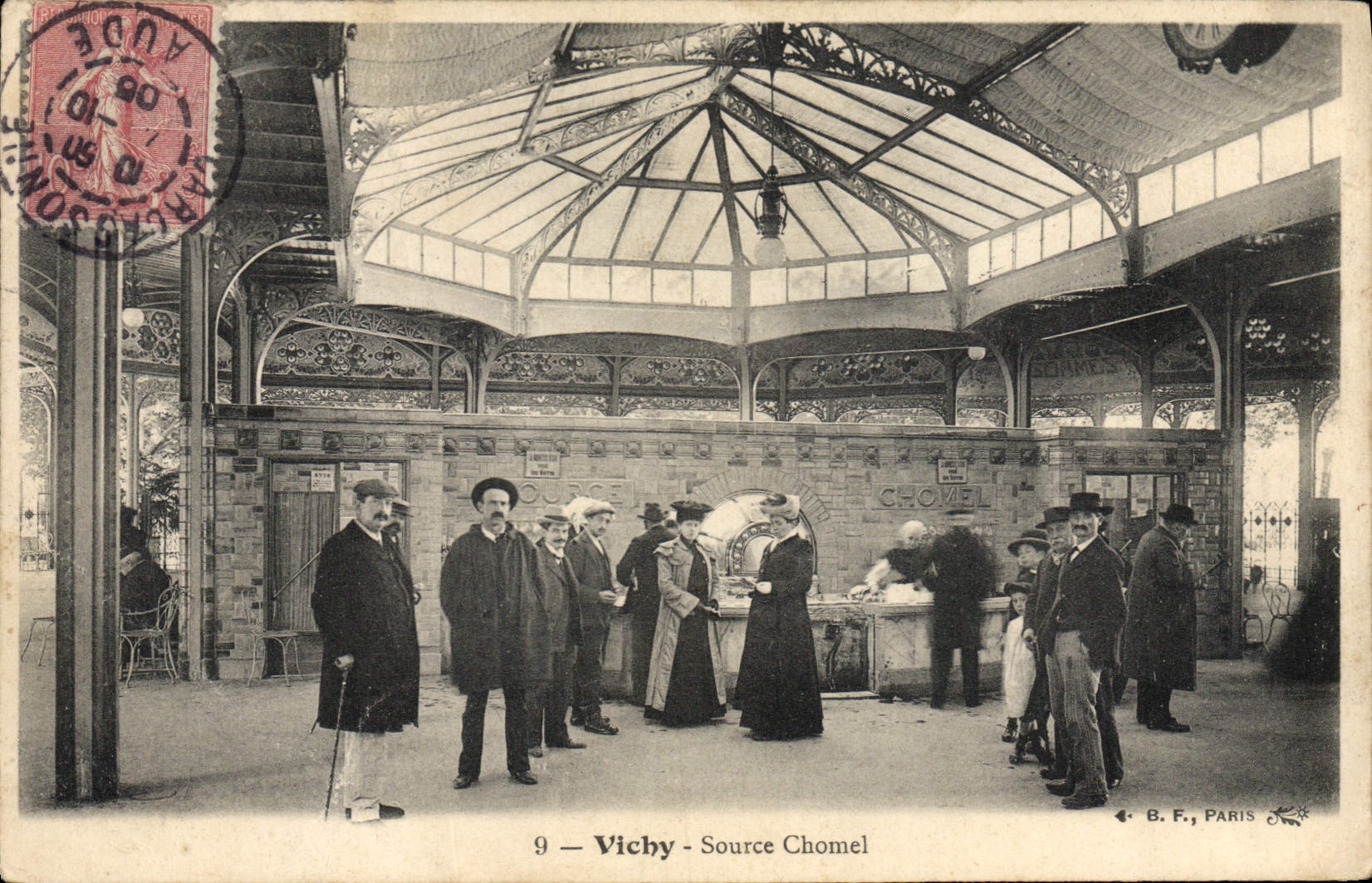 CPA Thermalisme Vichy Source Chomel