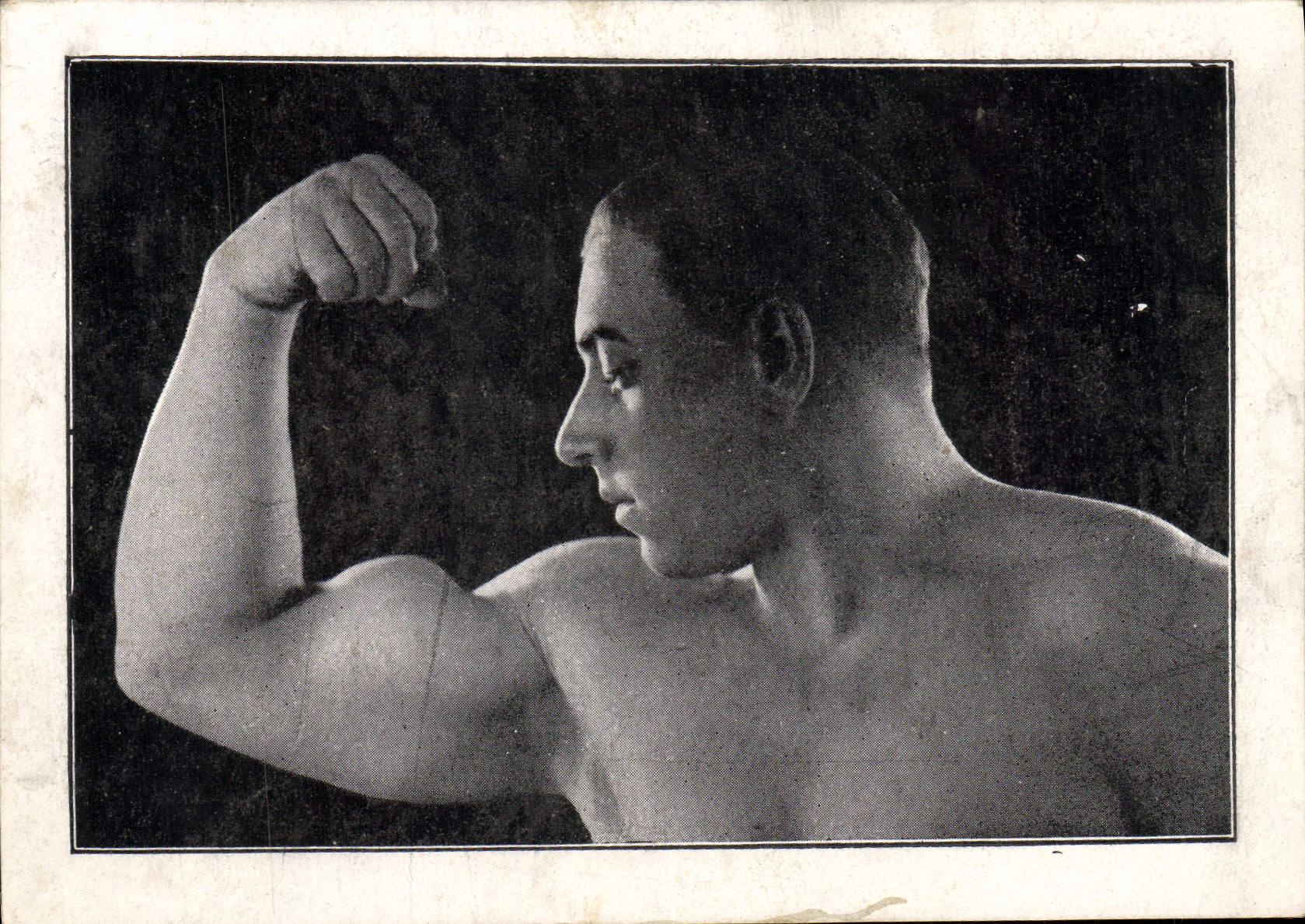 VINTAGE POSTCARD Body-building
