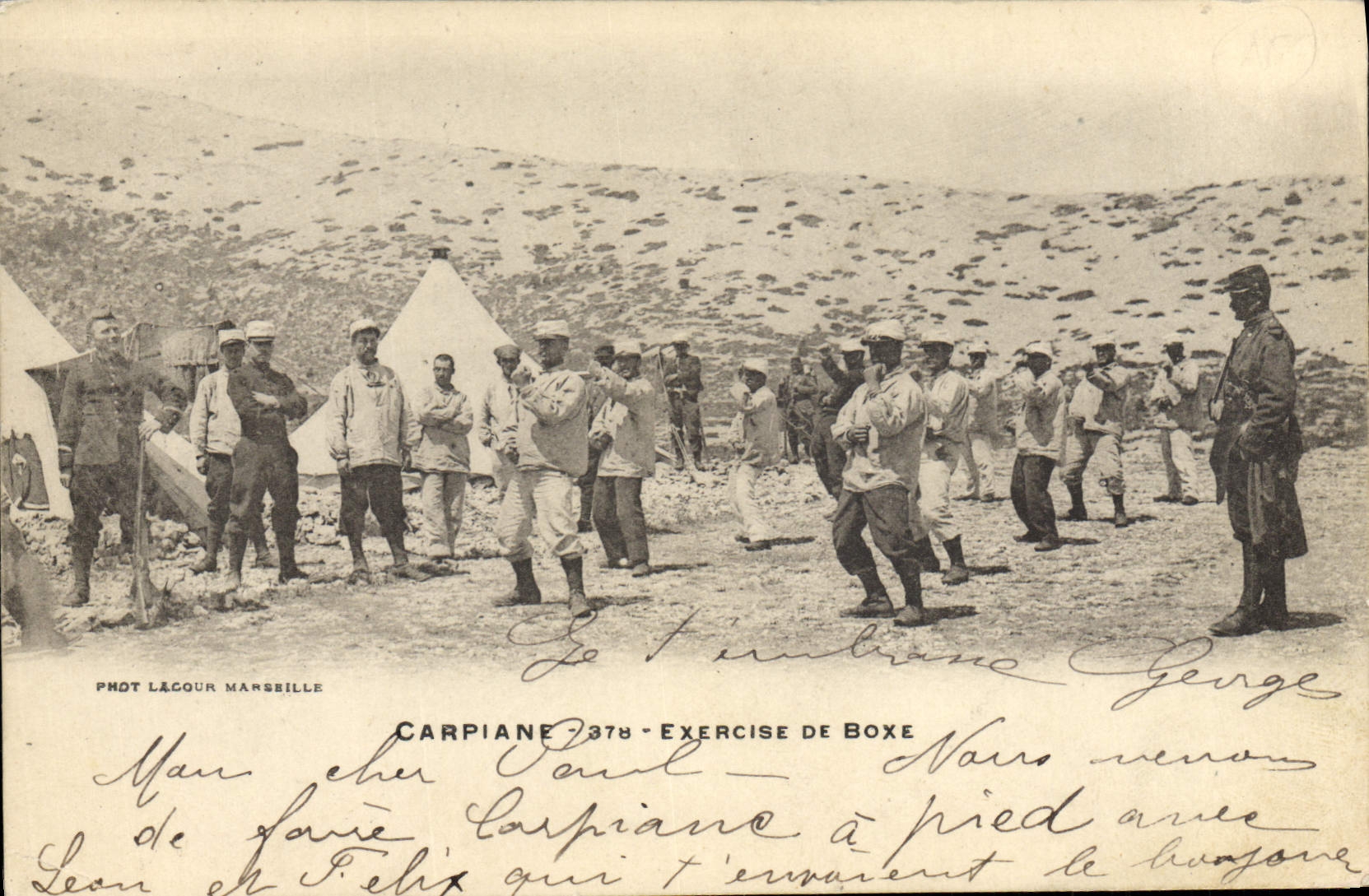 CPA Carpiane Exercice de boxe