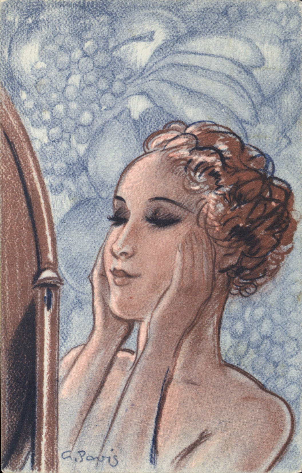 CPA Fantaisie Illustrateur Femme 