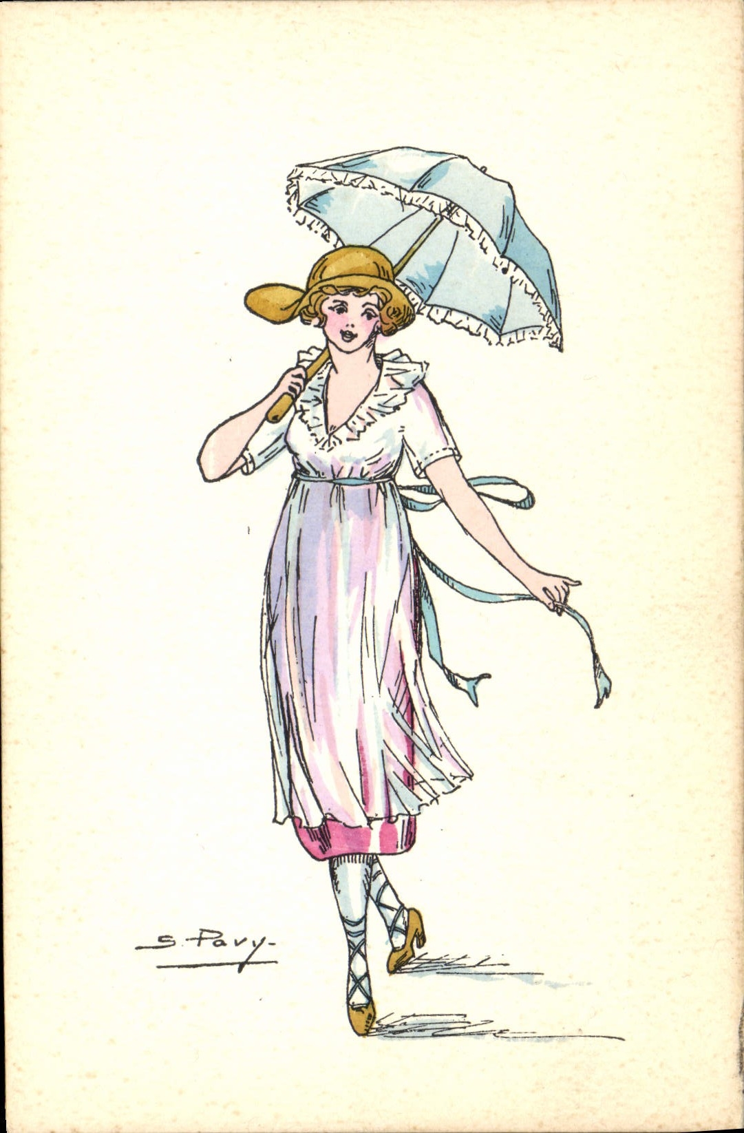 CPA Fantaisie Illustrateur Pavy Femme