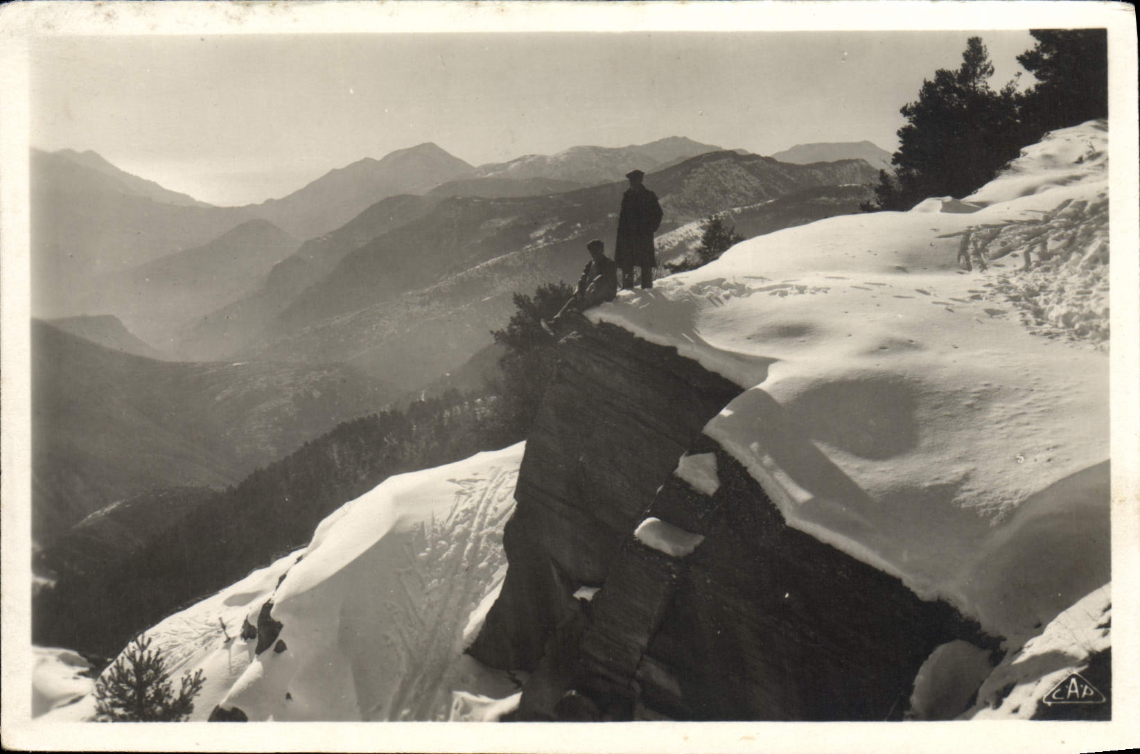 CPA Peira Cava Vue sur la mer