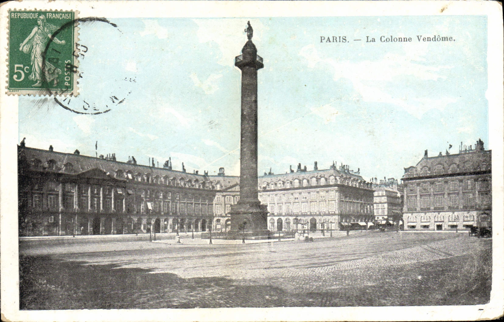 CPA Paris La colonne Vendome