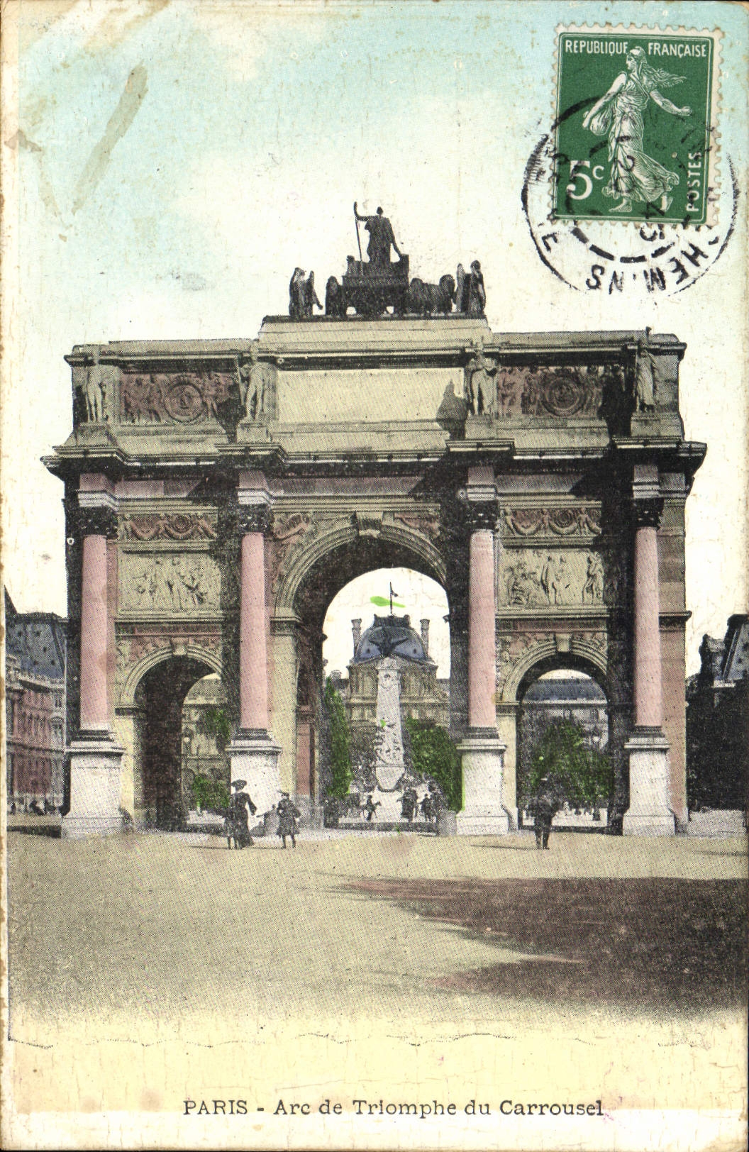 CPA Paris Arc de Triomphe du Carrousel