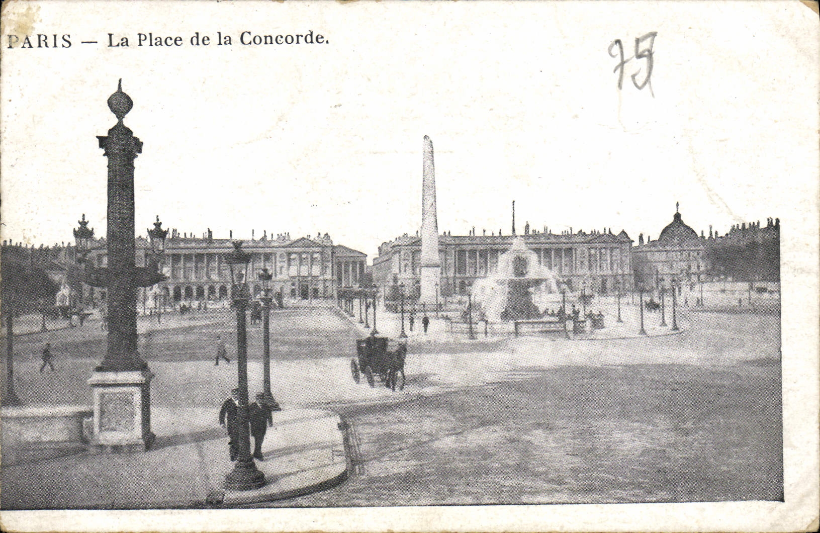 CPA Paris La Place de la Cocorde