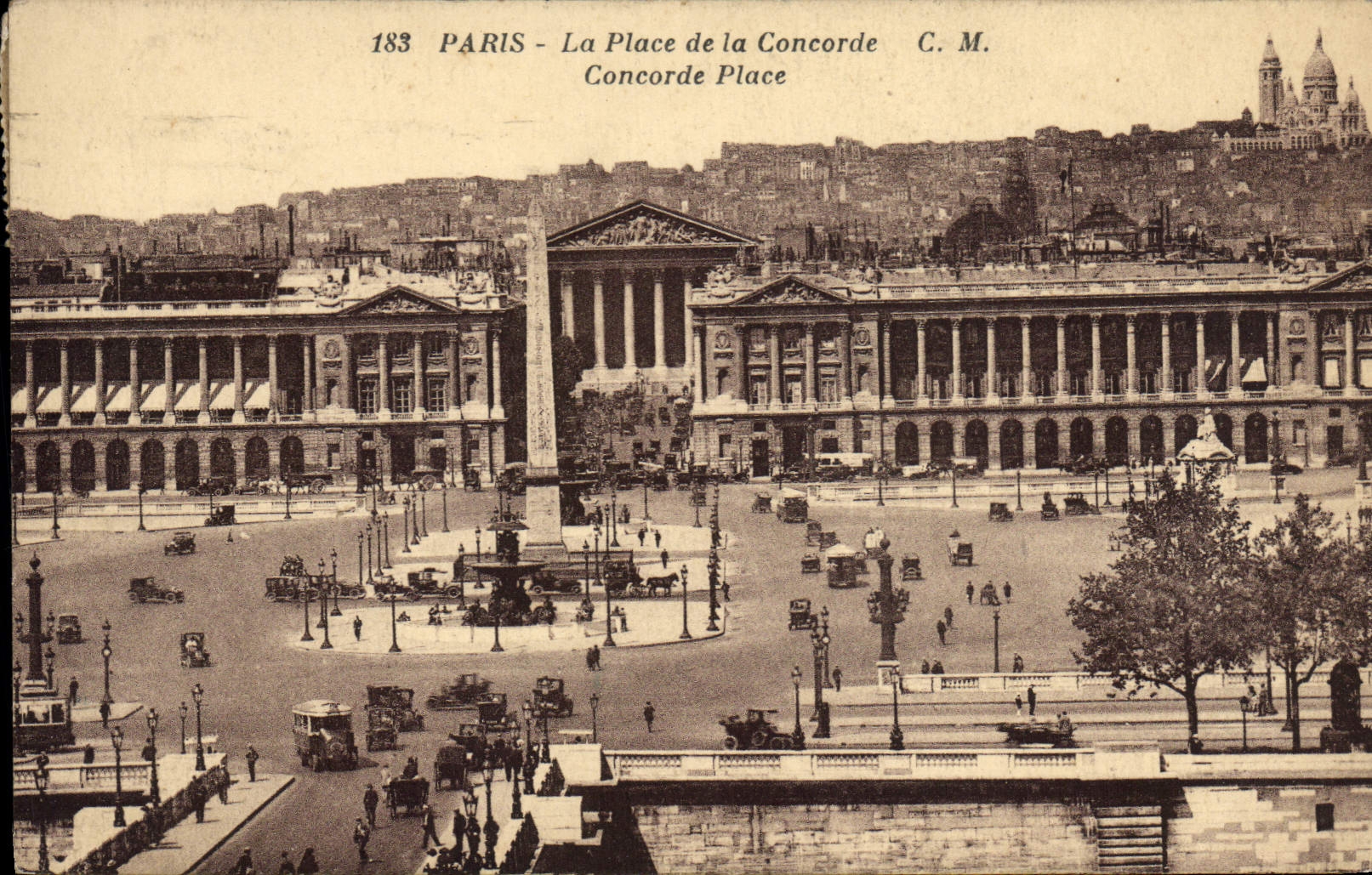 CPA Paris La Place de la Cocorde